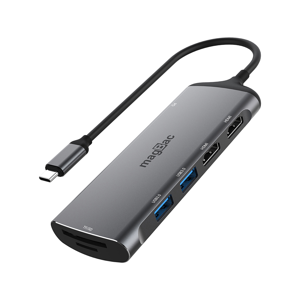 B3E 7-in-1 USB-C Hub - docking station - USB-C - HDMI - YG-2121 - USB Hubs  