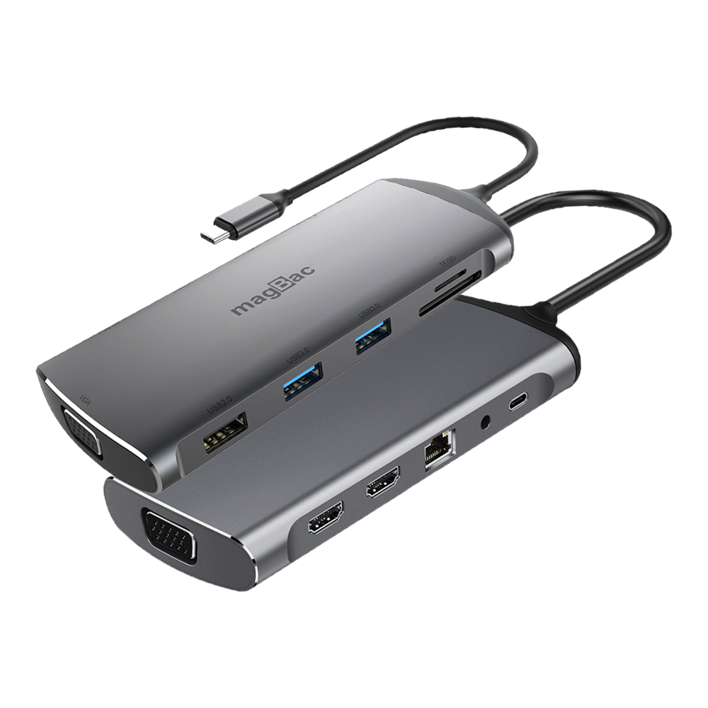 11-IN-1 USB C HUB Docking Station (DS-P01S)